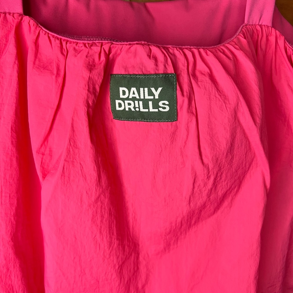 Daily Drills Hot Pink Bubble Dress - Picture 2 of 6